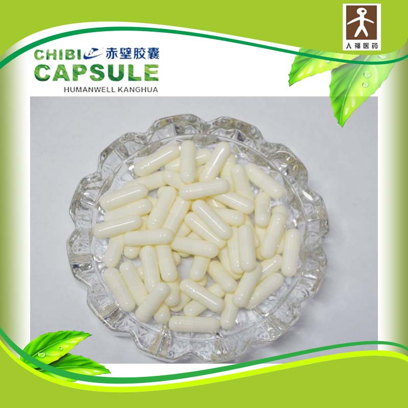 Size 00 Empty Joined Gelatin hard Capsules shell White Colored