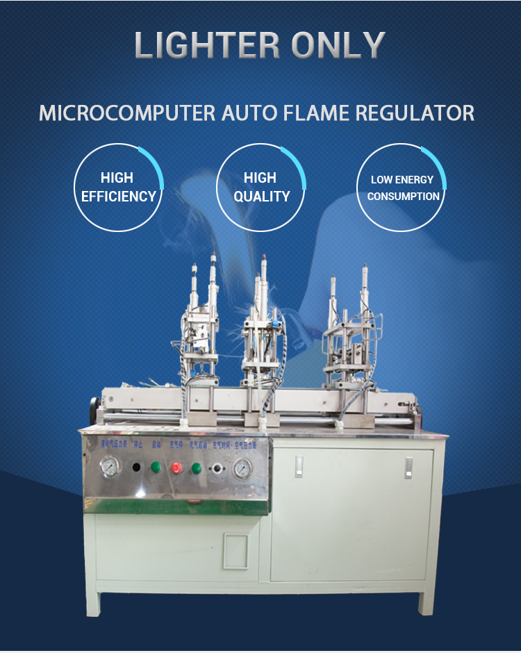 CE Approved Cigarette Fire Lighter Making Machine Full Pneumatic Control Butane Gas Filling  for Direct Factory  Production