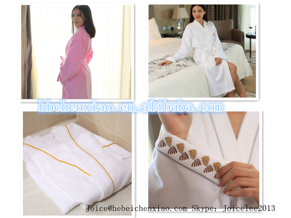 Luxury Bamboo Fibre Hotel Bath Robe for Adult