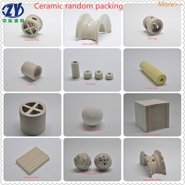 ZY wholesale ceramic intalox saddles tower packing