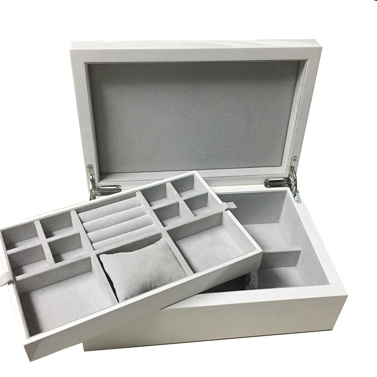 Wholesale Leather & Wooden Material Jewelry Box With Velvet Lining