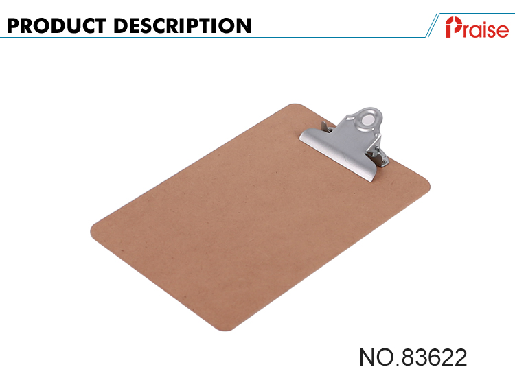 Office Stationeryv Environmental Brown Letter Wood Flexible Any Color Customized Mdf Writing Clipboard