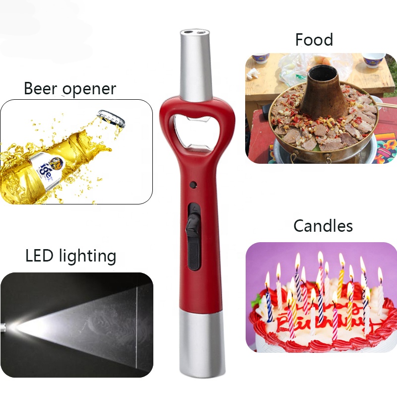 Custom logo hot sale wedding lighter metal long handle variety styles lighter for wedding candle / fireworks / bonfire