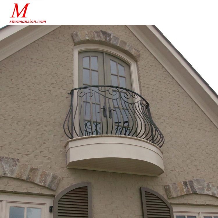 Mansion wrought iron window grill design