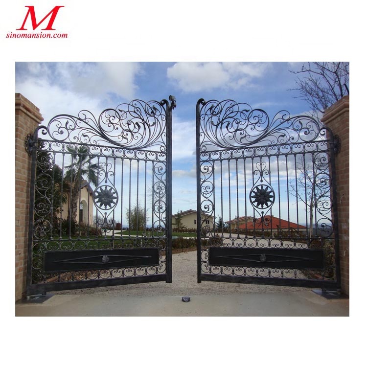 American style wrought iron gates