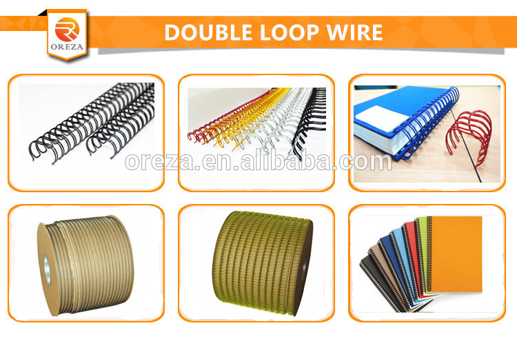 Office Supplier Custom Nylon Coating Double Loop Wire For Binding