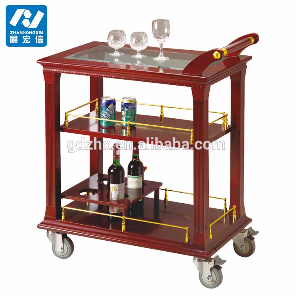 Luxury Hotel Catering Food Service Liquor dining trolley dining service cart
