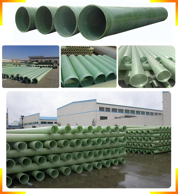 Fiberglass Reinforced Plastic Mortar Pipe Frp Pipe With Sand Inside Large Diameter Pipe