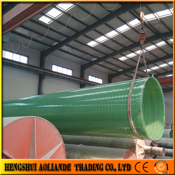 Fiberglass Reinforced Plastic Mortar Pipe Frp Pipe With Sand Inside Large Diameter Pipe
