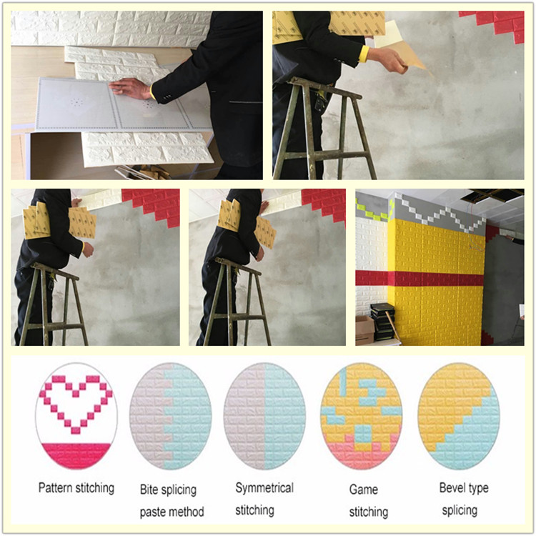 home deco self adhesive PE foam wall sticker