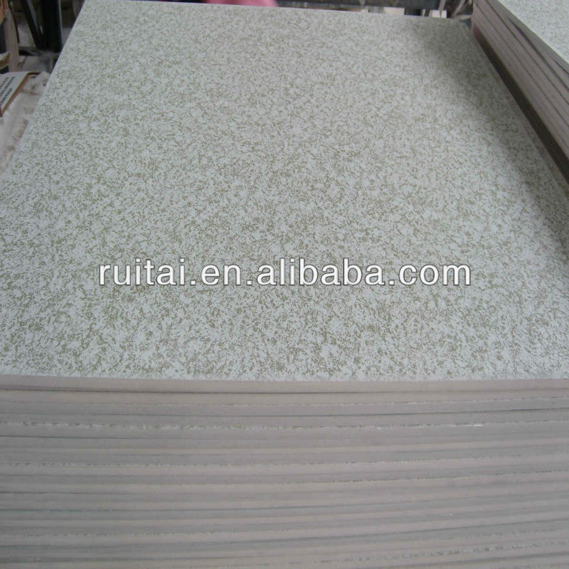 Linyi gypsum ceiling tile lamination embossed pattern pvc foil