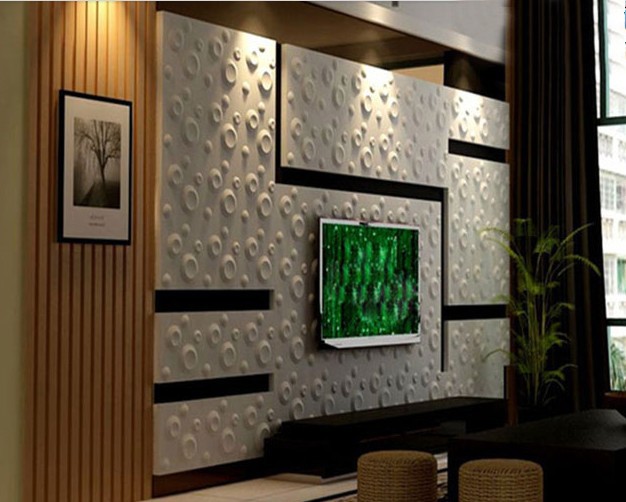 eco-friendly embossed decorative 3d pvc wall panel