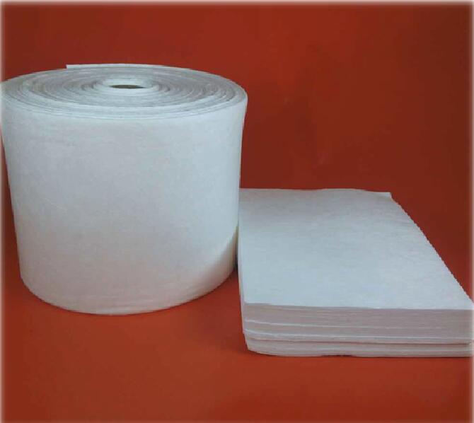 white color oil-only absorbing pad