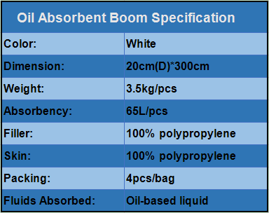Emergency Spill Containment Oil Polyethylene Absorbent Boom