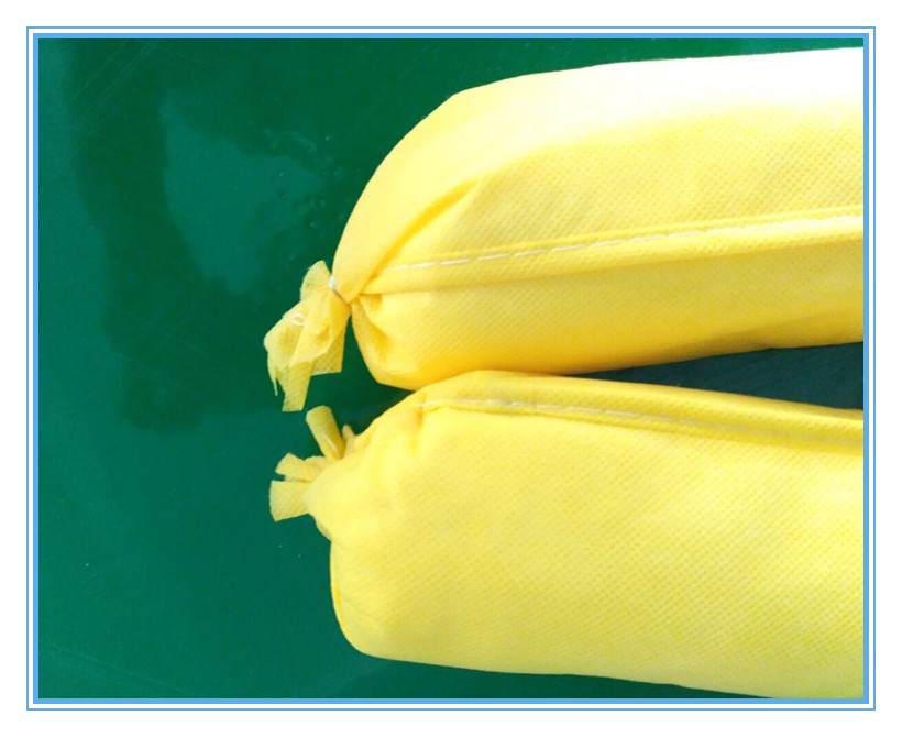 high quality hazchem absorbent sock 7.6cm*120cm made of polypropylene absorbent material