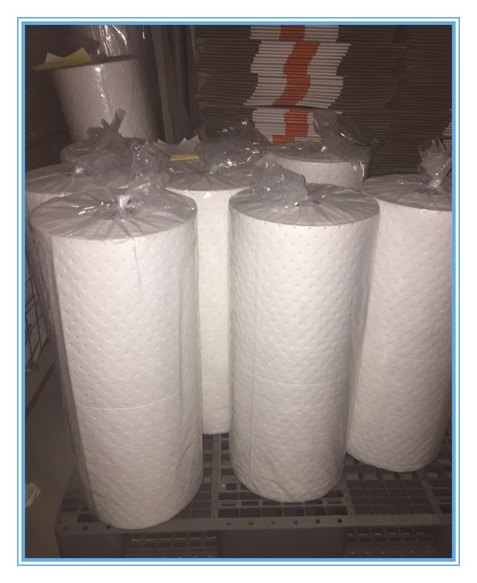 100% PP oil absorbent roll ISO9001:2008