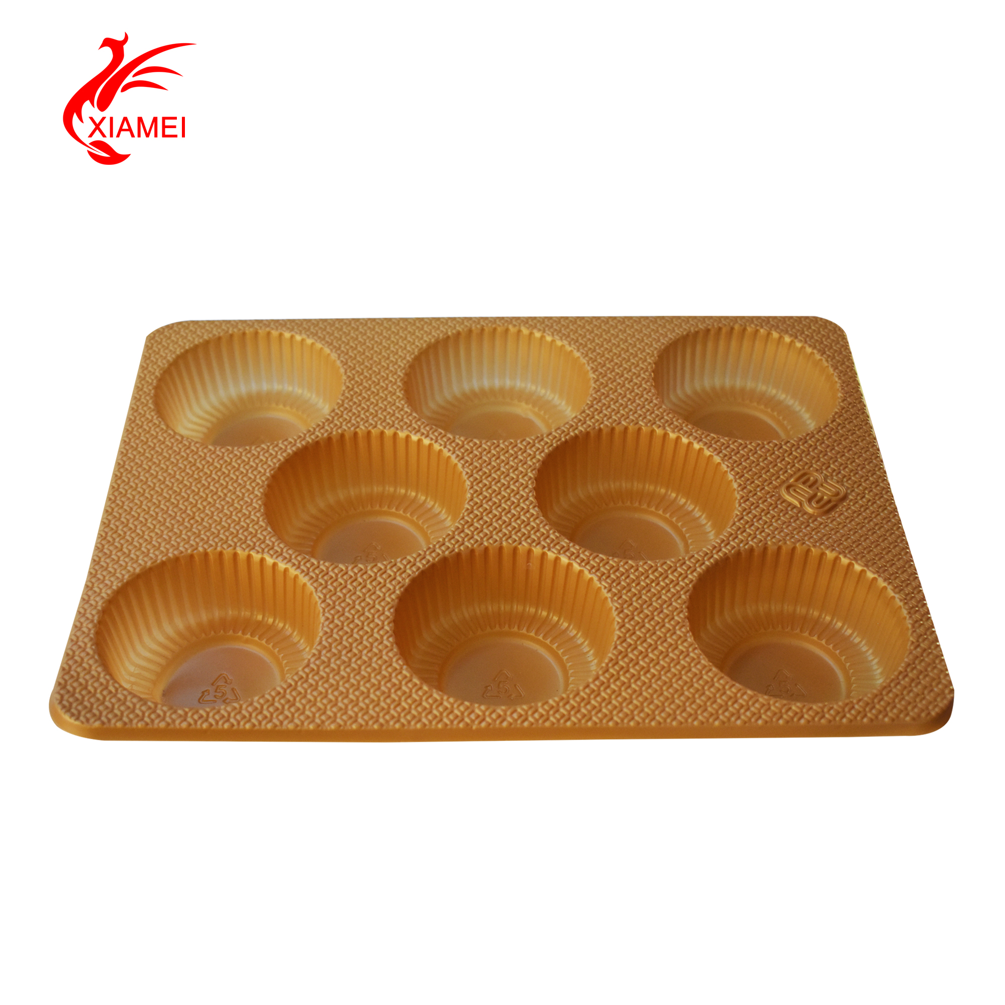 mooncake packaging plastic food tray with several compartments