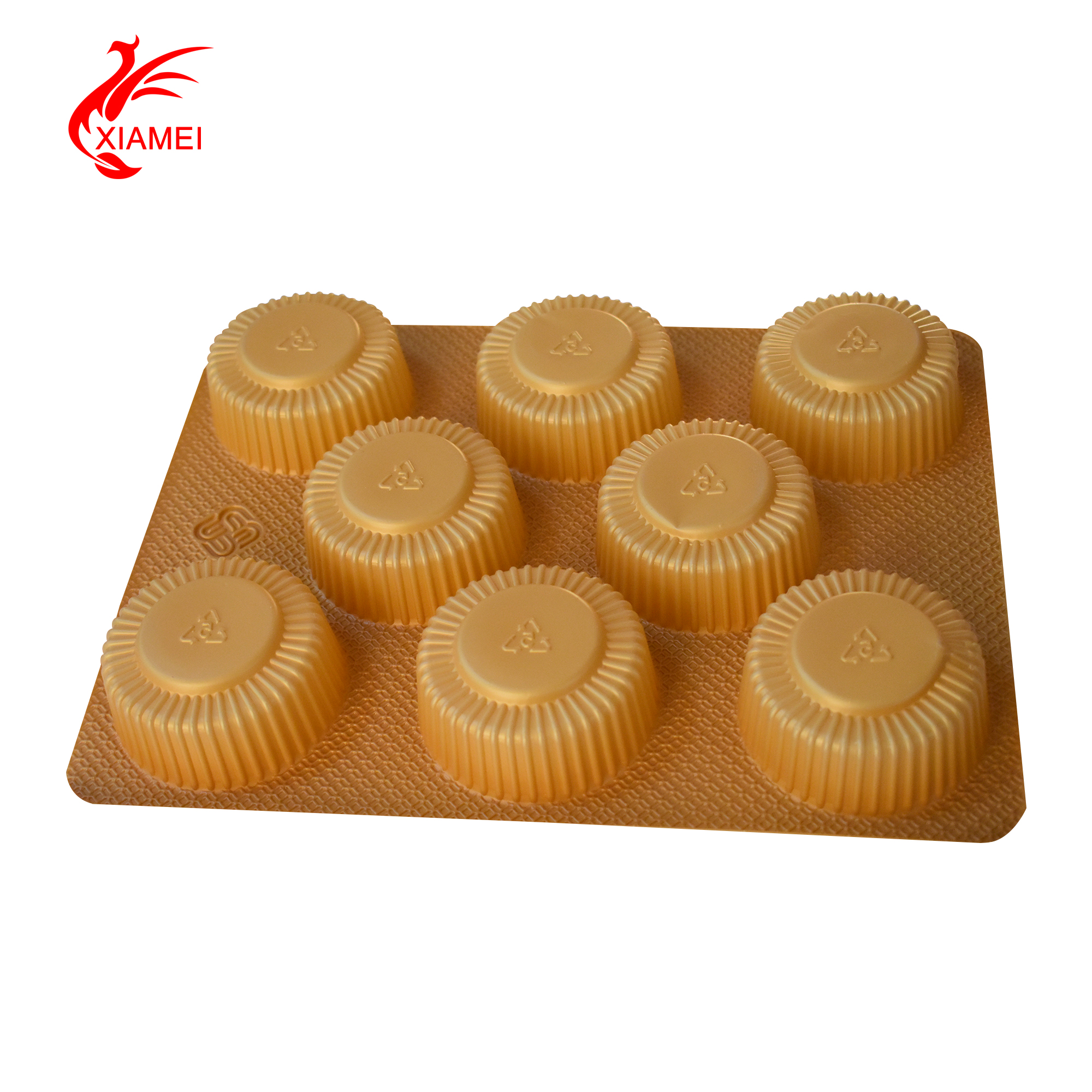 mooncake packaging plastic food tray with several compartments