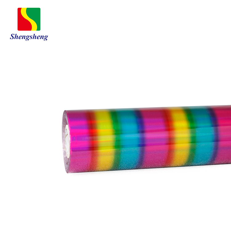 High Quality Customized Design Straight 7 Colour Holographic Hot Foil Stamping Rolls