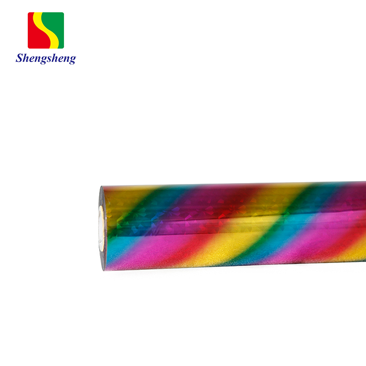 New Products Customized Design Multicolor Holographic 7 Colour Hot Stamping Foil Paper