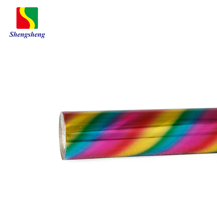 China Hot Sale Customized 7 Colour Holographic Multi Color Paper Hot Stamping Foil Manufacturing