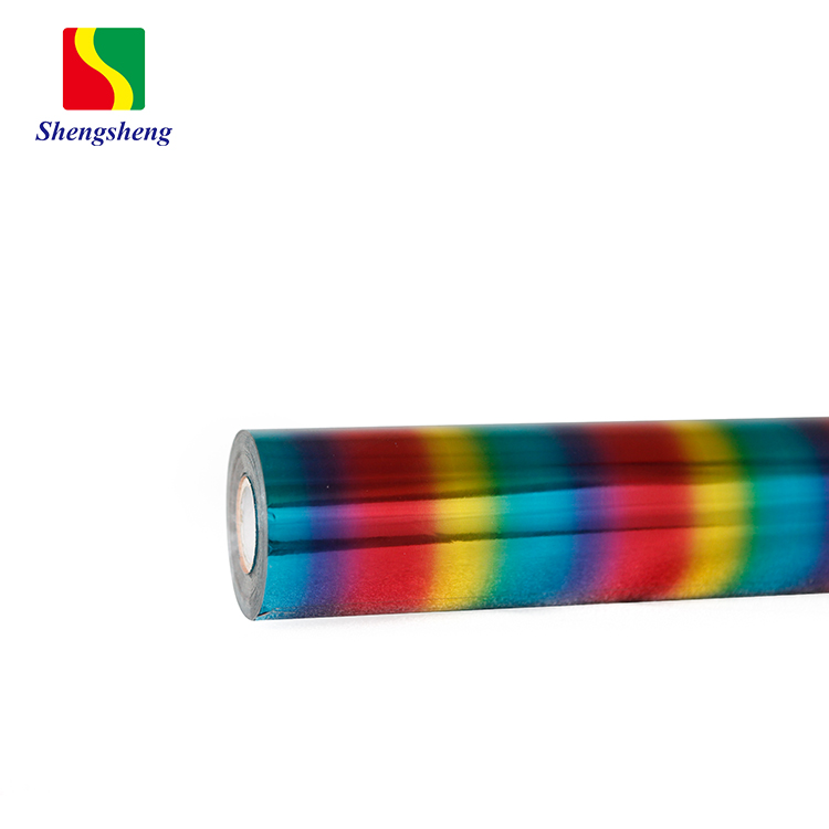 Hot Sale Customized Straight Stripe 7 Colours Hologram Hot Stamping Foil For Paper Pvc