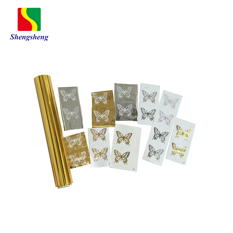 Good Price Customized Gold Colour Butterfly Pattern Roll Paper Hot Stamping Foil
