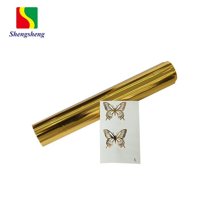 Good Price Customized Gold Colour Butterfly Pattern Roll Paper Hot Stamping Foil