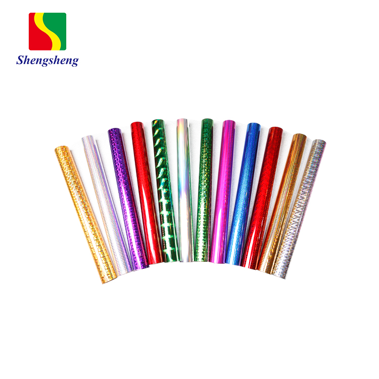 High Quality Customized Multicolor Holographic Hot Stamping Foil For Textile Fabric Leather