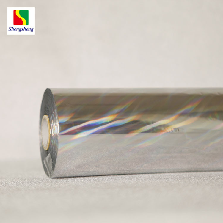 Silver Rainbow Holographic Hot Stamping Foil for plastic and paper
