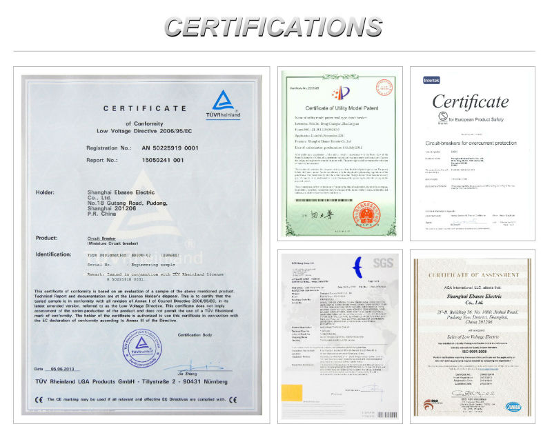 CE SGS certificated distribution box DP 125A 4 way 6 way 8 way main switch
