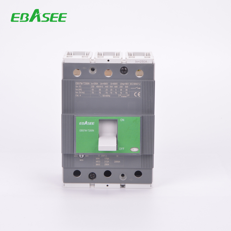 Industrial use AC 500V, AC 800V Thermal Magnetic type mccb molded case circuit breaker