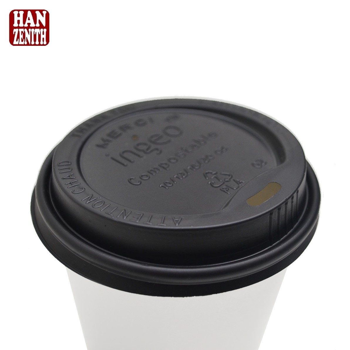 Disposable Compostable Material CPLA Coffee Cup Lid