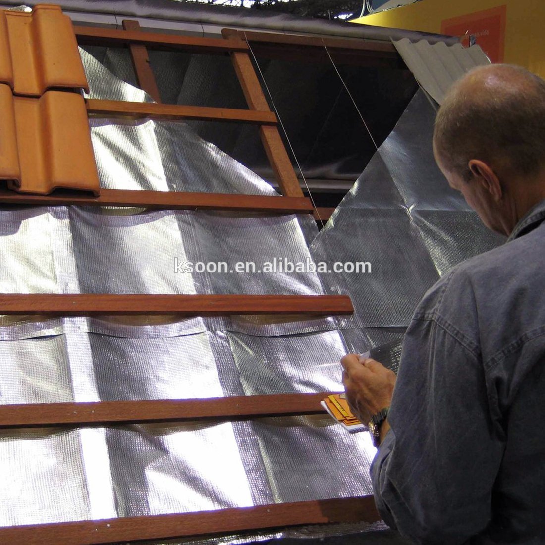 Aluminium Foil Scrim Kraft Tape Refrigeration Aluminum Foil Tape