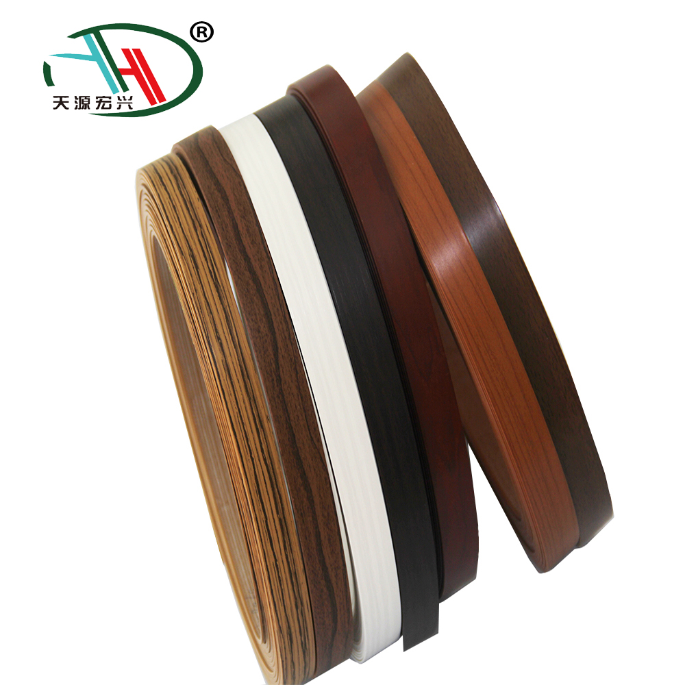 Free Shipped wood grain sheet PVC band edge banding stripe  of furniture