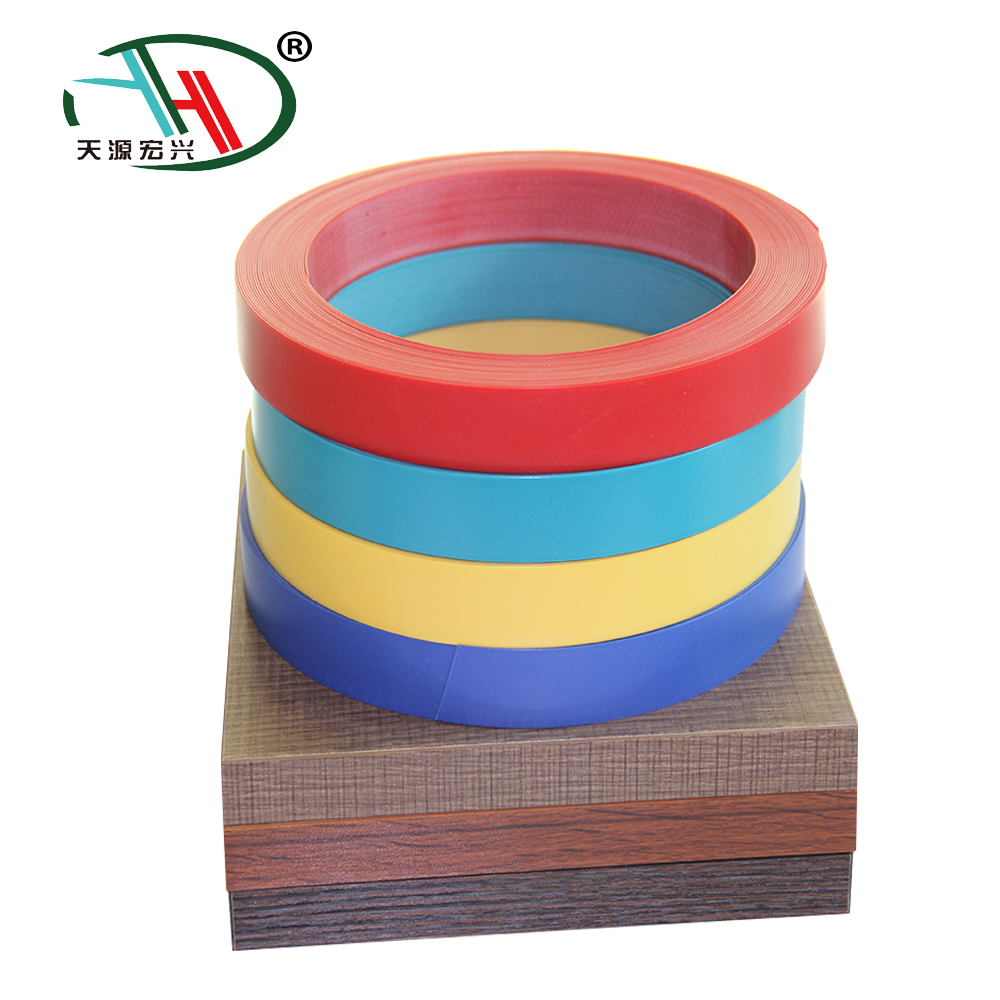 2018 hottest selling 2mm solid color pvc edge protection banding mdf for kitchen furniture