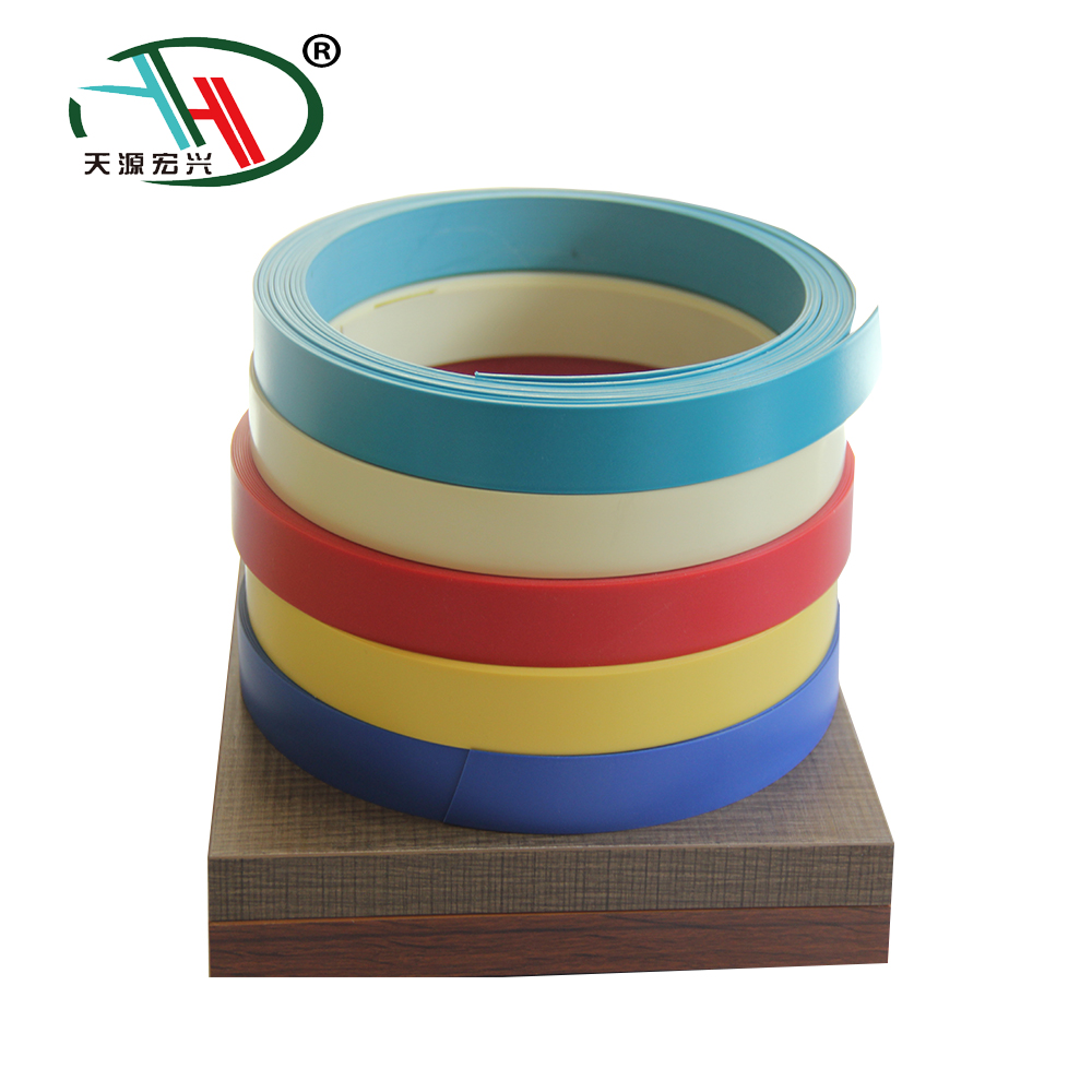 2018 hottest selling 2mm solid color pvc edge protection banding mdf for kitchen furniture