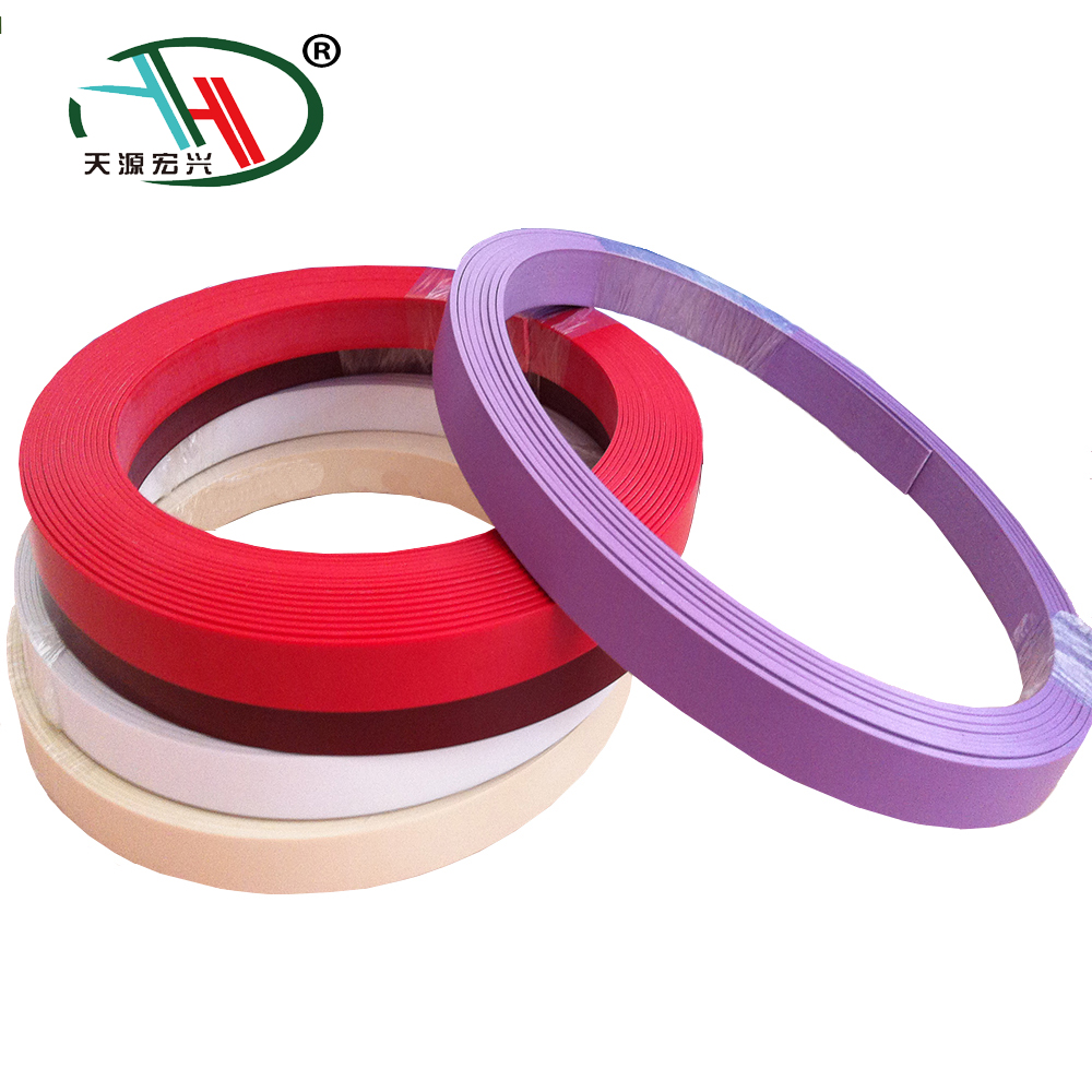 Alibaba Star Supplier Of Edge Band | furniture accessory 22*3mm PVC Edgebanding for peru market,pvc banding edge