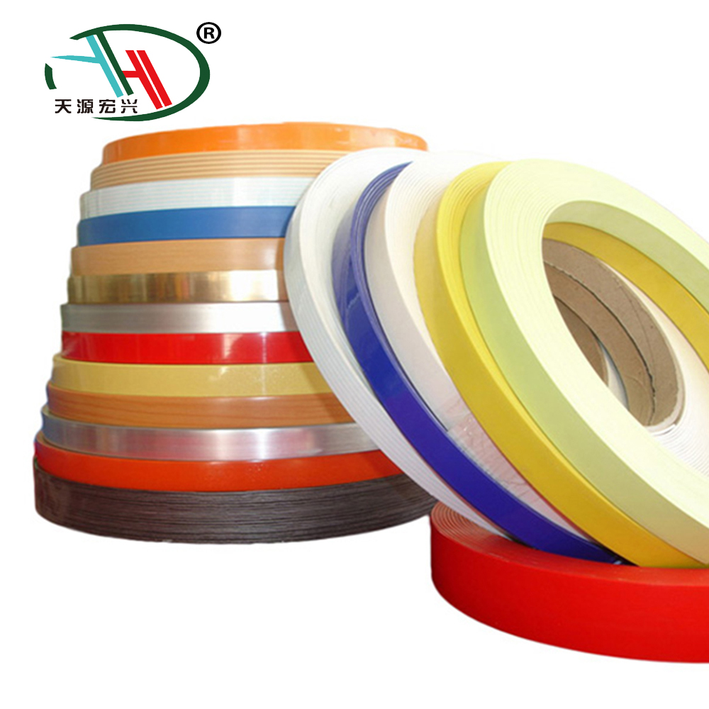 Trade Assurance Asian popular 28*2mm high gloss PVC edge banding for furniture
