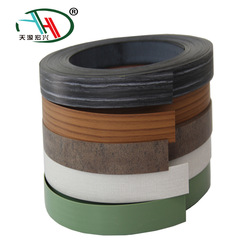 high quality 3*22mm wood grain pvc edge strip for MDF/furniture