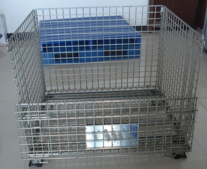 Steel wire mesh containers with size 800*600*640mm 700kg
