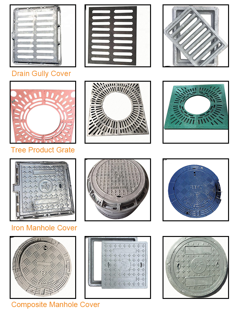 Road Water Manhole Floor Drain Cover Trench Outdoor Drain Cover