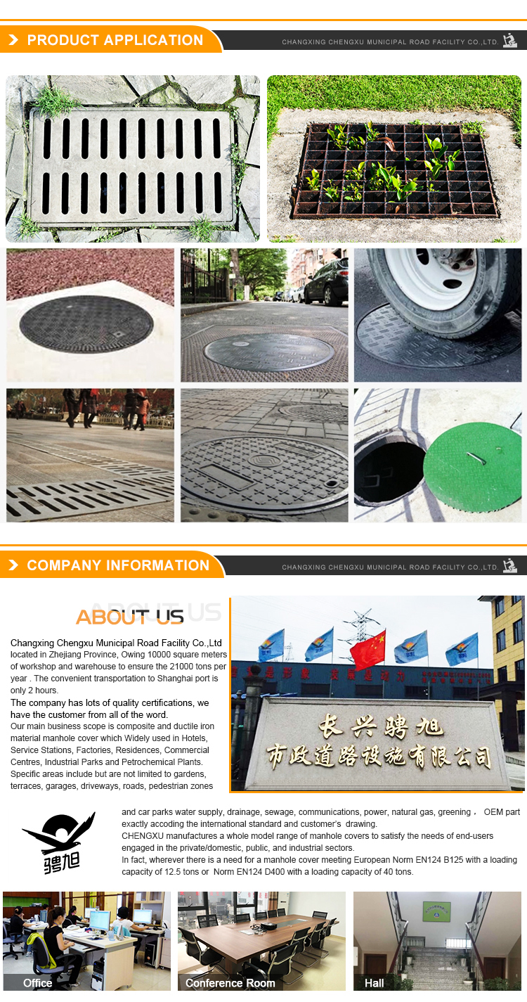 Road Water Manhole Floor Drain Cover Trench Outdoor Drain Cover