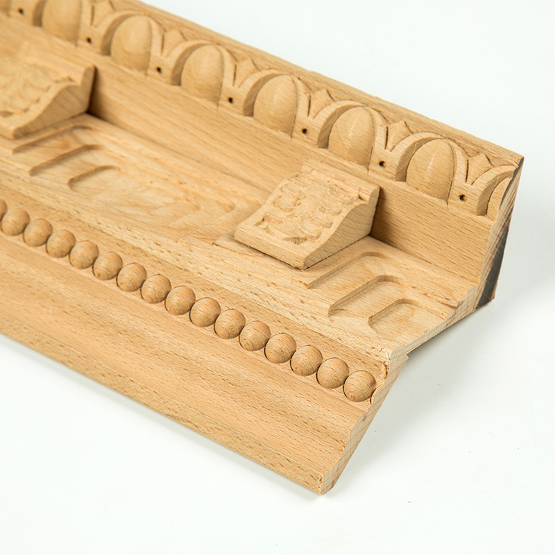 Chinese style solid wood mouldings hollows out solid wood adornment mouldings make to order
