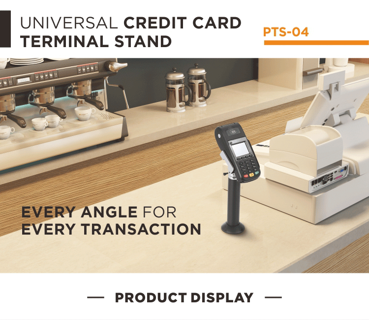 Universal Credit Card Terminal POS Stand Mount