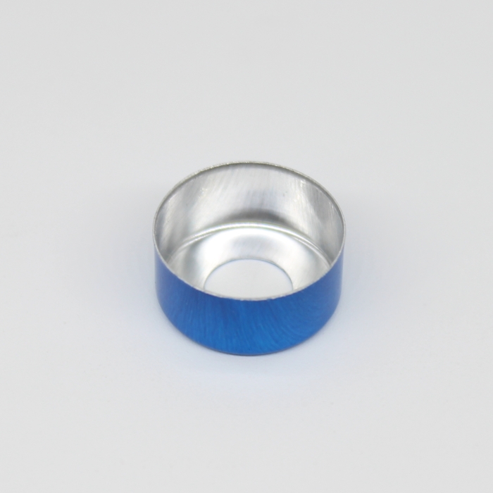 13mm Blue Aluminum Seal Cap with Hole