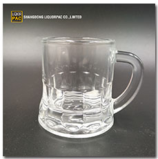 wholesale durable stylish clear engraved 160ml saucer grip juice tea glass cup