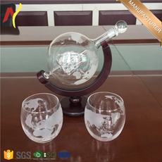 850ml etched globe decanter