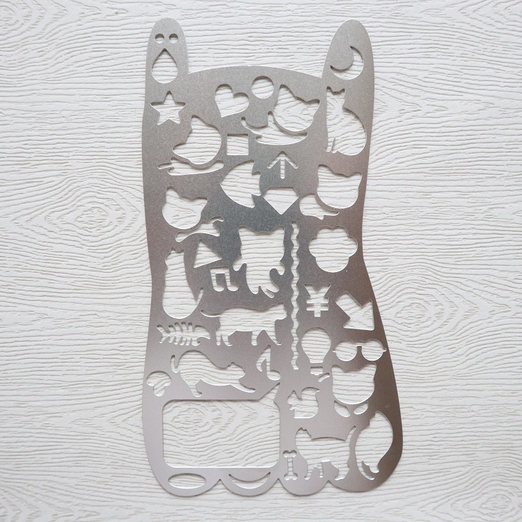 Metal stencil factory OEM cat shape