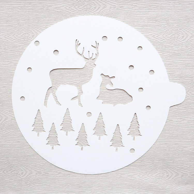 Painting stencil various sizes deer shape